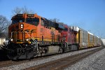 Vehicle train rolls west